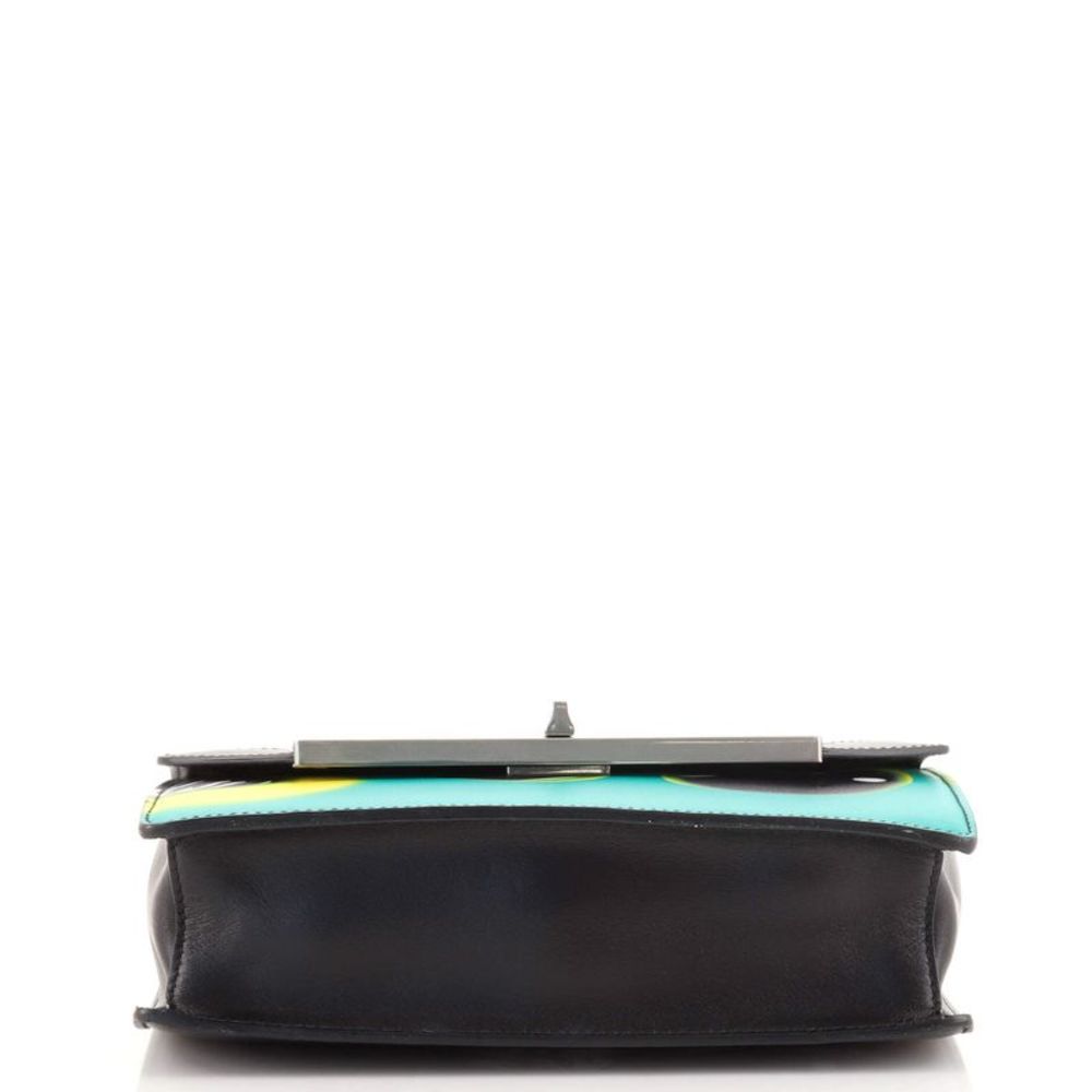 Prada Severine Chain Shoulder Bag Printed Leather Black, Print, Multicolor - Picture 5 of 10
